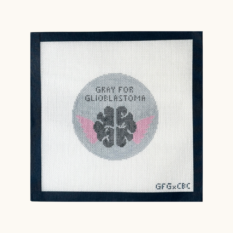 Gray For Glioblastoma Round Ornament