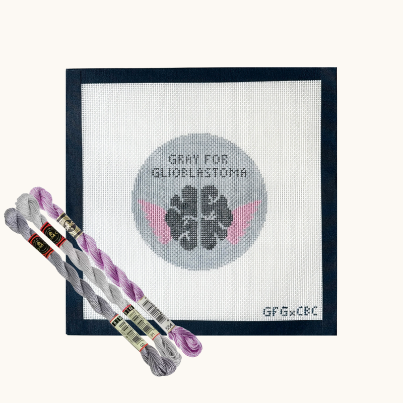 Gray For Glioblastoma Round Ornament